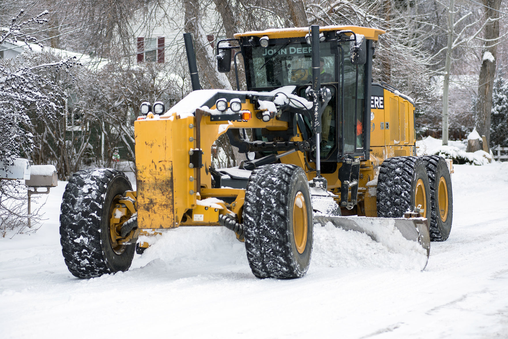 Snow plowing in Billings
